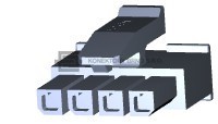 Konektor z řady Micro MATE-N-LOK ekvivalent řady MOLEX Micro-Fit 43645-0400