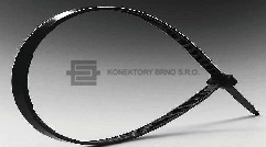 Kabelová vázací páska černá 3.6/140mm dlouhodobě UV odolná.