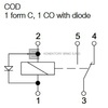 Mini ISO relé typ F4 A -  V23136-A0103-X151-EV-CBOX