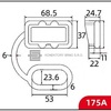 Krytka konektoru řady SB175