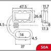 Krytka konektoru řady SB50