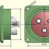 Konektor (zásuvka) na panel s kolíčky 3p