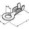 Kabelové oko neizolované M6-širší/2.5mm2 pro lisování