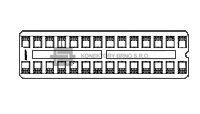 Konektor z řady DIP Sokl, přímý s rozestupem řádků 7.62 mm a výškou patice 2.54 mm, 8 pin