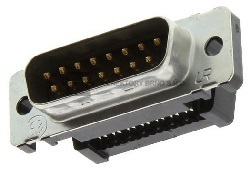 Konektor  typu D-SUB z řady HDF-20 pro Ribbon kabel.