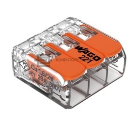 Krabicová spojka pro tři vodiče