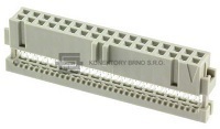 Konektor z řady Latch pro ribbon cable, přímý s dutinkami, 2x17 pin s roztečí 2,54 mm