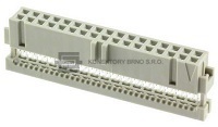 Konektor z řady Latch pro ribbon cable, přímý s dutinkami, 2x17 pin s roztečí 2,54 mm