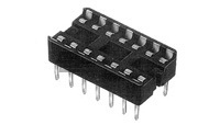 Konektor z řady DIPLOMAT Sokl, přímý s rozestupem řádků 7.87 mm a výškou patice 2.54 mm, 2 x12 pin