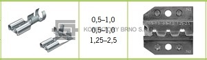 Čelist pro kontakty Faston 6.3 + boční připojení