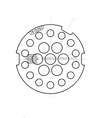 Těsnění pro kruhový konektor 21p