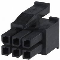 Konektor řady Micro MATE-N-LOK ekvivalent řady MOLEX Micro-Fit 43025-0600