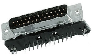 Konektor z řady D-SUB do plošného spoje.