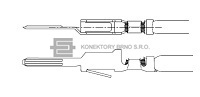 Kontakt řady DIN 41612 typ F.