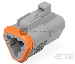 Těsněný řadovový konektor pro automobilový průmysl od výrobce Deutsch.