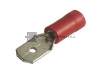 Kolíček plochý 6.3x0.8mm s izolací. Ekvivalent k RF-M608