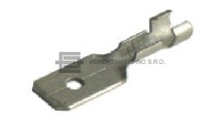 Kolíček z řady faston rozměru 6.3x0.8mm do průřezu 6mm2 dle DIN 46247.