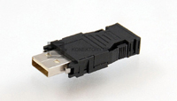 Konektor typu USB A v provedení na kabel.