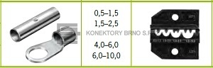 Čelist pro neizolovaná oka a spojky do kleští Ergocrimp