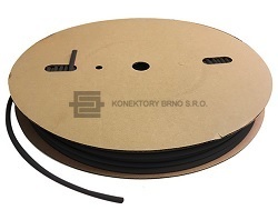 Samozhášivá smršťovací tenkostěnná bužírka 6.4/3.2mm bez lepidla s poměrem 2:1